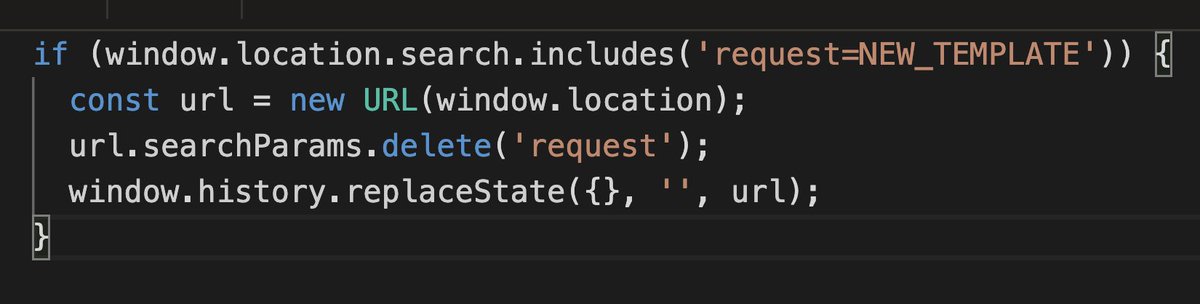 phartenfeller's tweet image. Nice way to remove a request from the URL to not trigger the action again if the user reloads the page. #orclAPEX