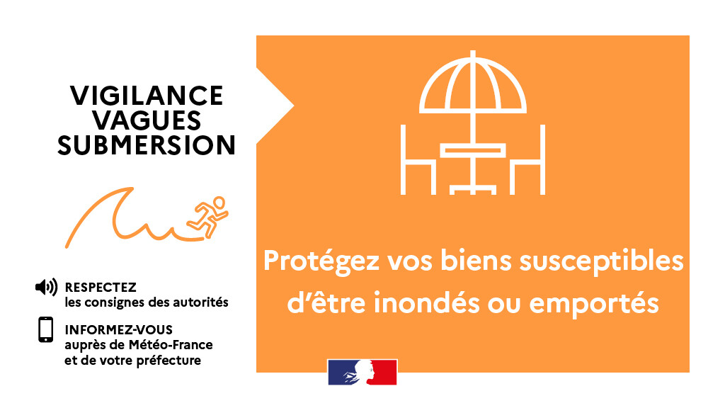 ⚠️ #AlerteMétéo 🟠 | Vigilance orange risques #vagues #submersions

🌊 Météo-France place le département de la #CharenteMaritime en vigilance orange pour un phénomène de vagues submersions, à compter du mardi 28 janvier 2025, zéro heure.

▶️ Cette situation météorologique