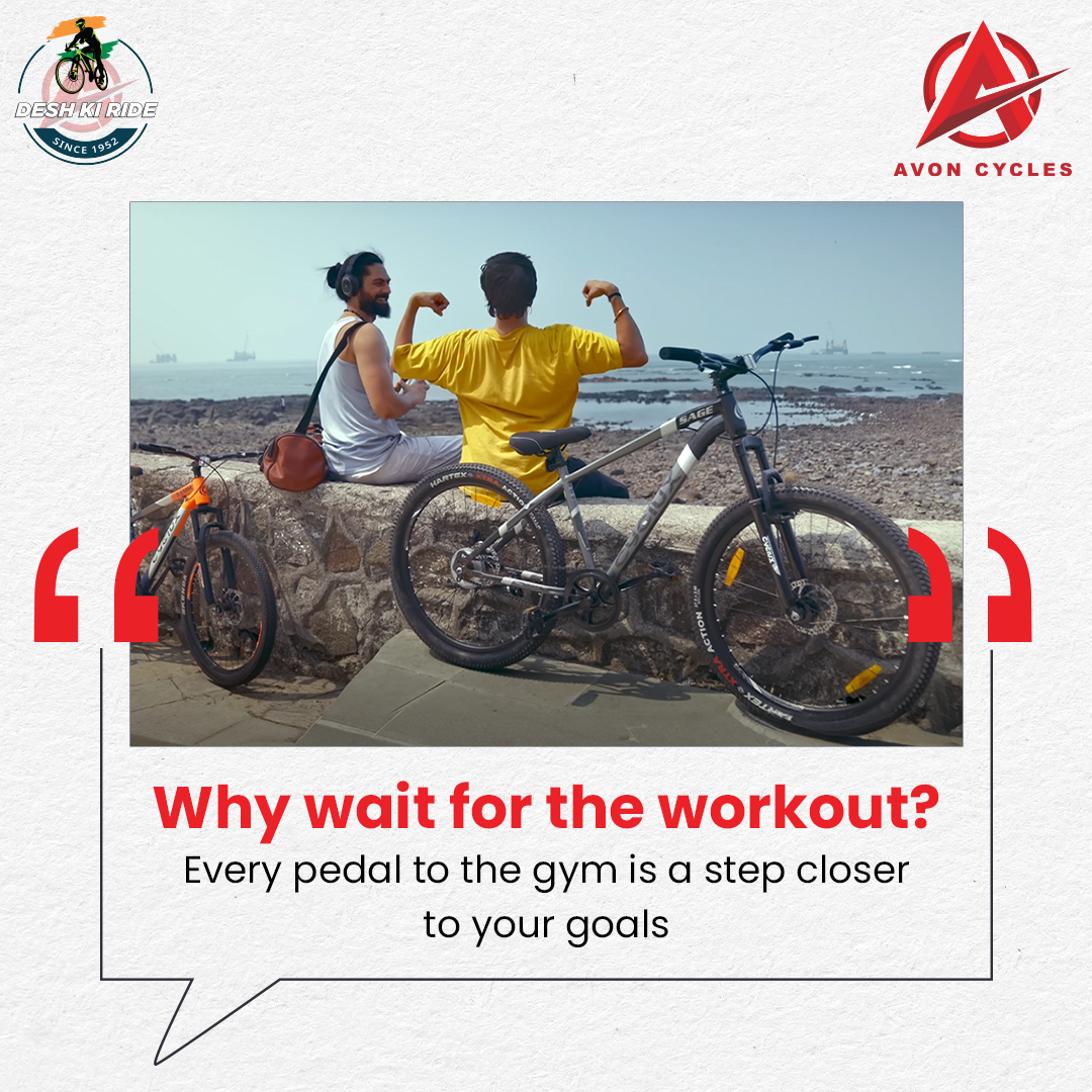 AvonCyclesIndia's tweet photo. Turn your commute into your warm-upπ΄ββοΈ
Every ride gets you closer to crushing your fitness goalsπͺβ¨
#CycleYourWay #FitnessJourney #AvonCycles #DeshKiRide https://t.co/74PppdSVhp