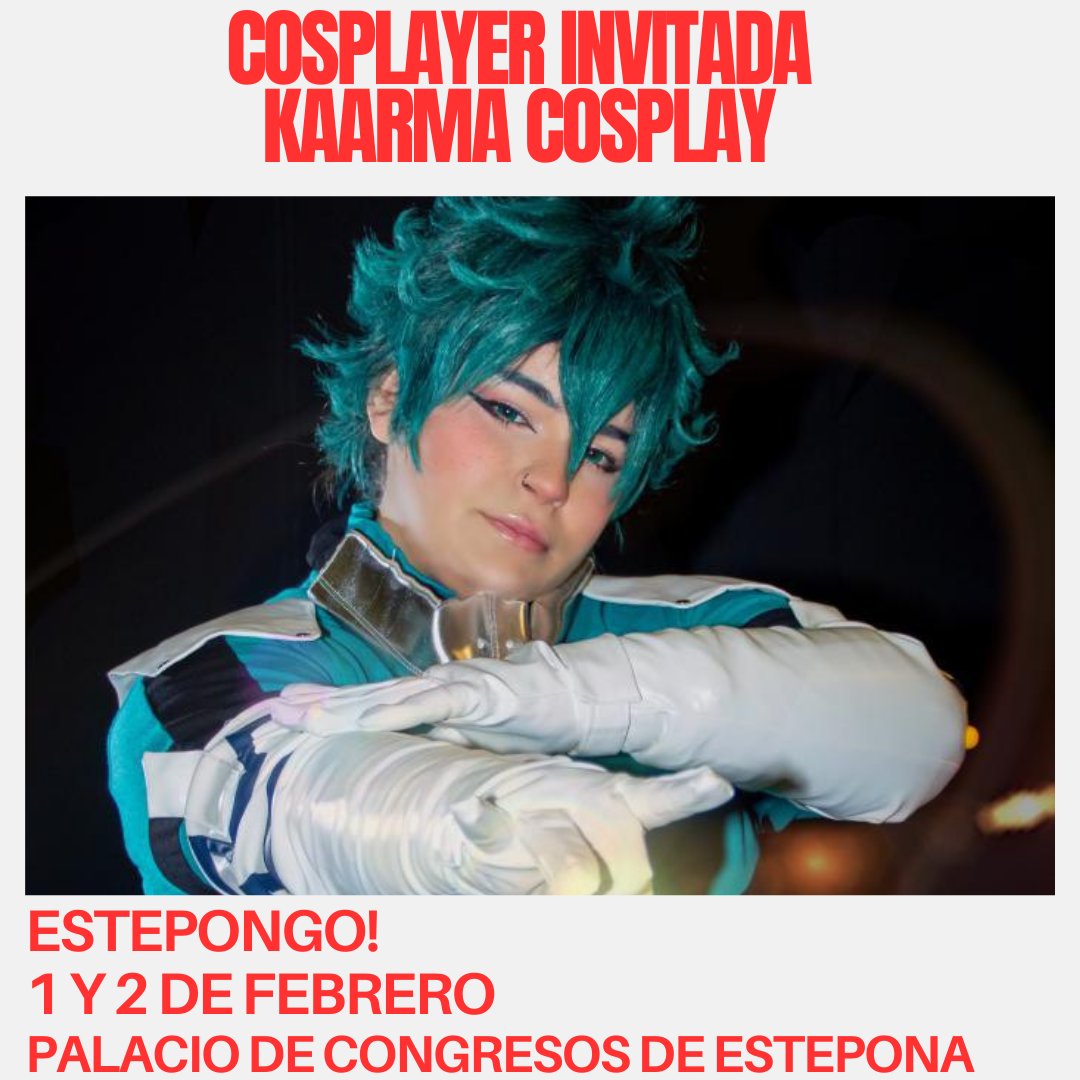 EsteponGo's tweet photo. Y como última invitada Cosplay para la nueva edición de este fin de semana de #estepongo nuestra gran amiga y mejor cosplayer @Karmaa_cos https://t.co/xQqG7nkCsE