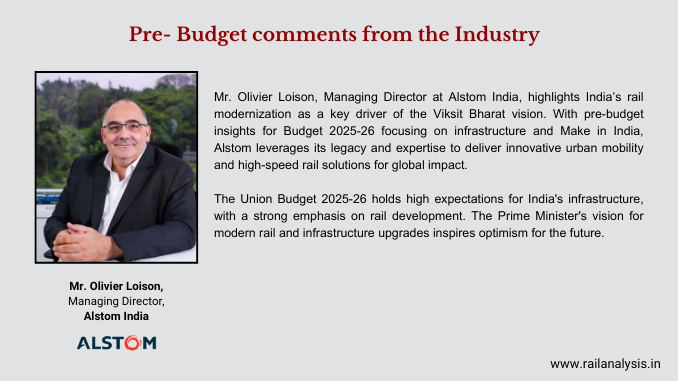 RailAnalysis's tweet photo. #UnionBudget 2025-26: Pre Budget Insights by #AlstomIndia

Read more: https://t.co/nzyFfHWXrE
 
#PreBudget #UrbanTransit #GreenMobility #SustainableDevelopment #UrbanMobility #ViksitBharat #Alstom #Budget #RailModernization #Progress #Infrastructure #Innovation #MakeinIndia https://t.co/F7ejPJNj0G