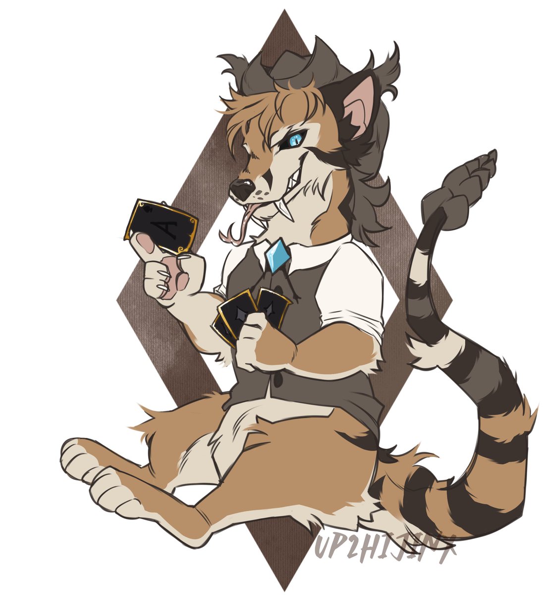 I've been pretty terrible at keeping up here, but sharing these sketchy chibi comms I finished for OsteoGoat!! 💜