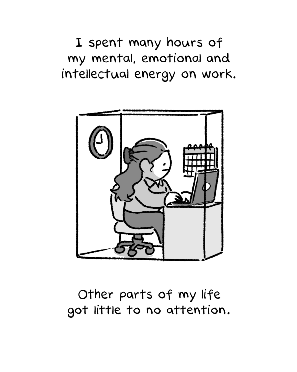 "who are you outside your job?"

aku ngerasa SUSAH BGT jawab pertanyaan itu. gaada hobi, aktivitas, atau aspek lainnya yg menarik untuk diceritain.

di usia 20an ini, sebagian besar waktuku dihabisin buat kerjaan/side hustle. tapi habis itu jadi mikir:

"who am i, really?"