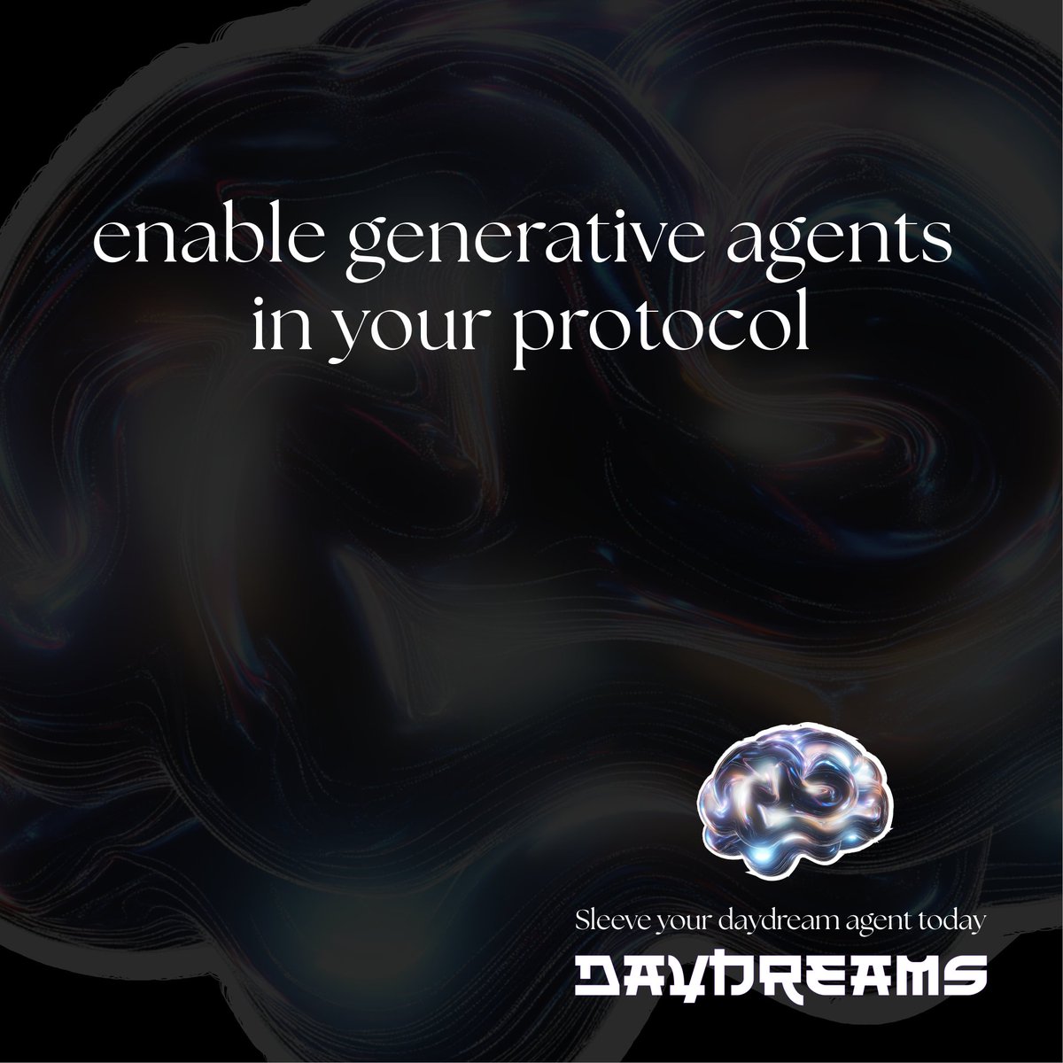 Daydreams is for everyone ☁️

Do you want to enable onchain generative agents within your project?

If you are building:
- An L1/2/3
- Game
- Defi Protocol
- Agent Framework or Agent
- Quite literally anything crypto adjacent

Link below to apply 👇