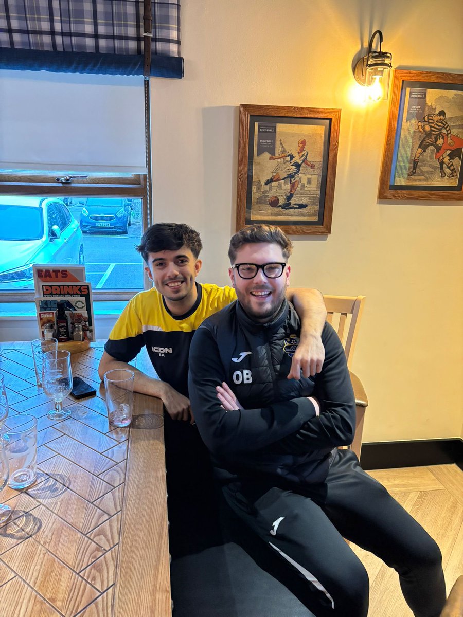 AFC Radcliffe (@afcradcliffe) on Twitter photo Yesterday saw the boys travel to <a href="/RochdaliansAFC/">Rochdalians AFC</a> in what was a well contested game. The lads worked tirelessly all match and were unlucky not to come away with the 3 points.
Goals:
Jamie H ⚽️⚽️
<a href="/georgeyates90/">George Yates</a> ⚽️
<a href="/JamesEarl98/">@JamesEarl</a> ⚽️
MOTM:
<a href="/ethan_arya/">Ethan A</a> Yesterday saw the boys travel to <a href="/RochdaliansAFC/">Rochdalians AFC</a> in what was a well contested game. The lads worked tirelessly all match and were unlucky not to come away with the 3 points.
Goals:
Jamie H ⚽️⚽️
<a href="/georgeyates90/">George Yates</a> ⚽️
<a href="/JamesEarl98/">@JamesEarl</a> ⚽️
MOTM:
<a href="/ethan_arya/">Ethan A</a>