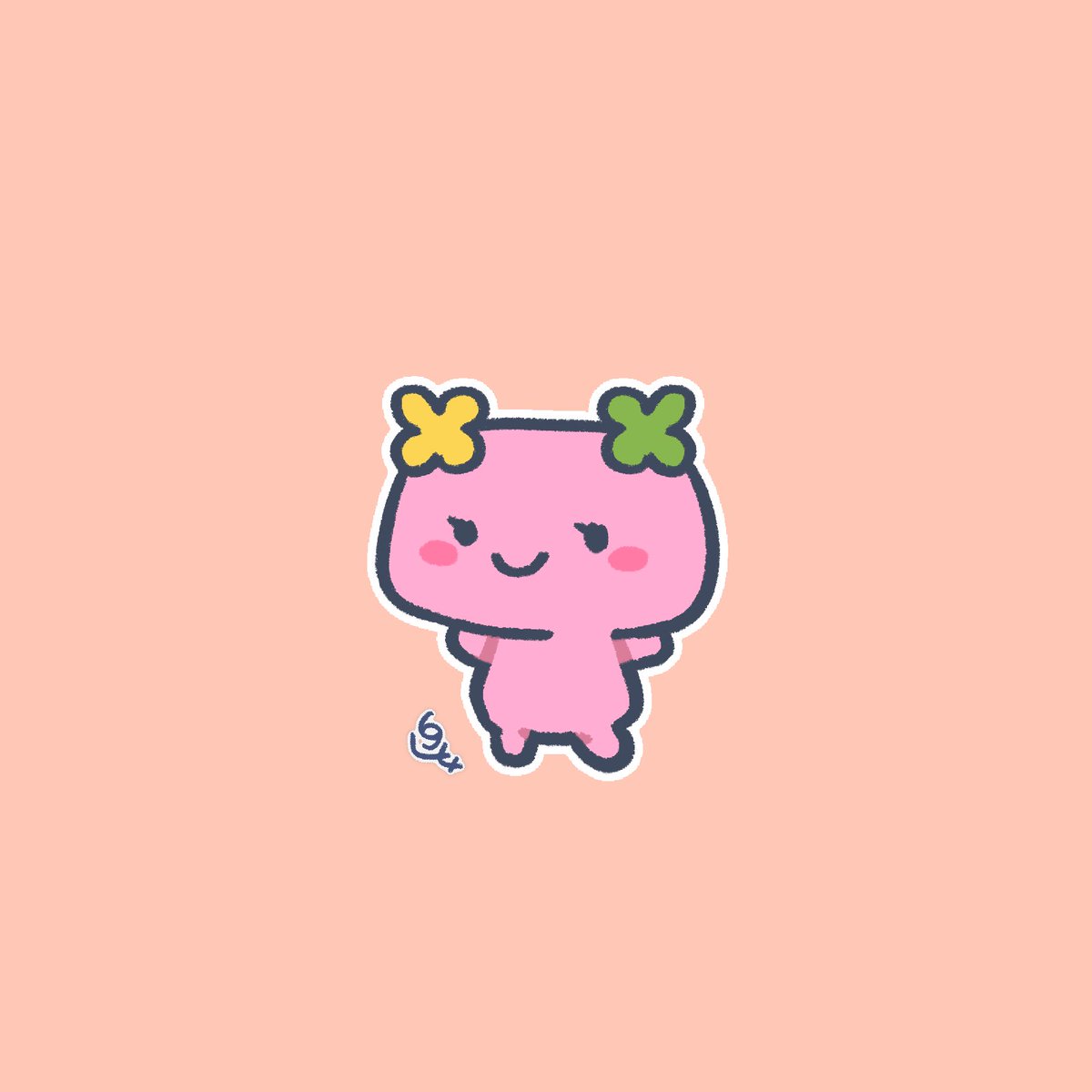 ふらわっち描きました❕ #たまごっち #Tamagotchi #イラスト 