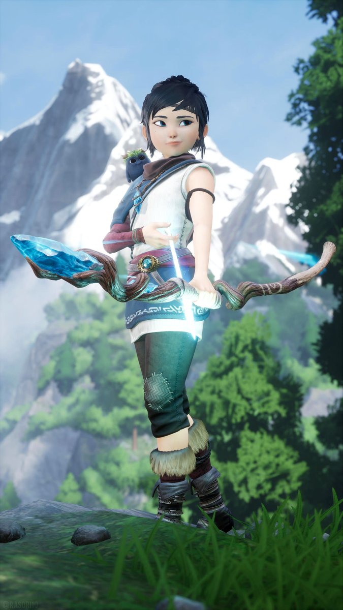 Rasori10's tweet photo. Kena and her Spirit Bow πΉ
#KenaBridgeOfSpirits #KenaPS5 #Kena #VirtualPhotography https://t.co/R7vNhODp1c