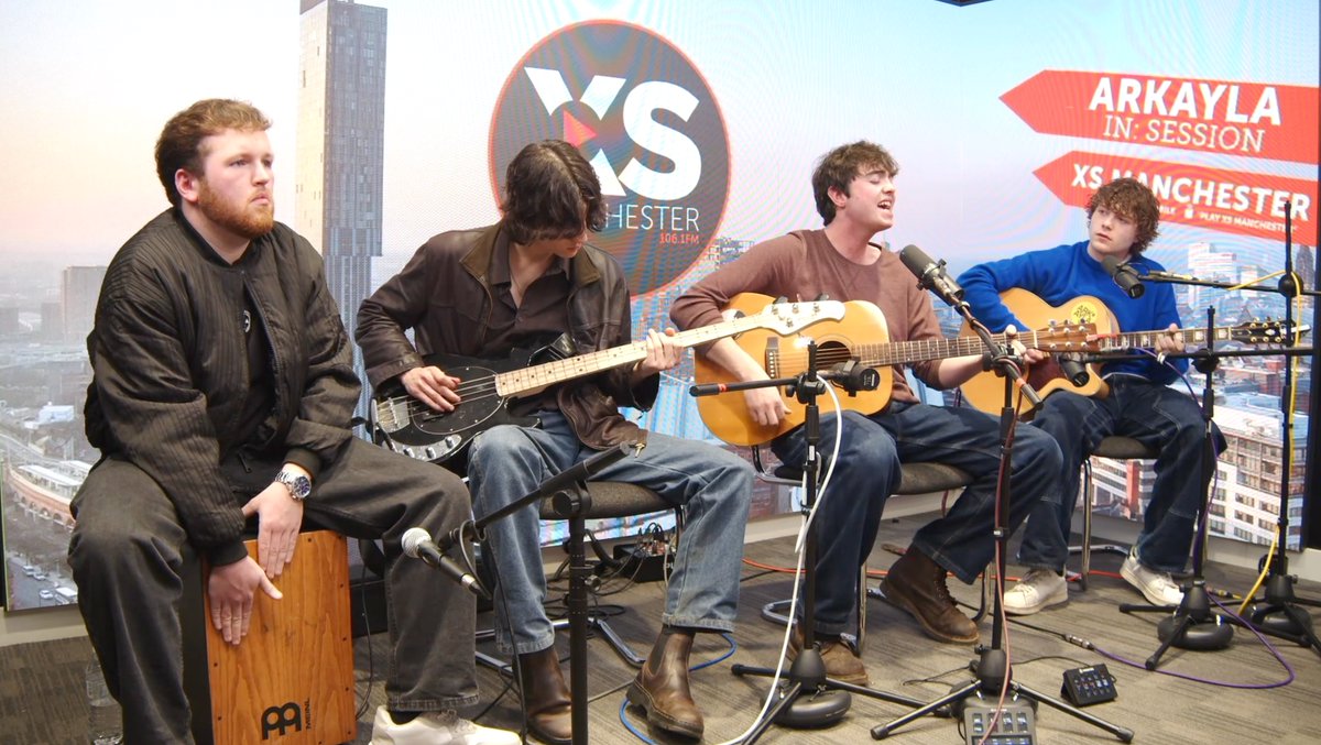 XSManchester's tweet photo. One of the most promising bands in Manchester will be on #XSDrive in the next 30mins.
The brilliant @Arkaylaband will be in session with @Mr_Jimbob very soon.
You NEED to be on this lot!
π» 106.1 FM
π» https://t.co/DzYlXtdovR
π± XS App
π£οΈ "Alexa, Play XS Manchester" https://t.co/3fsKnNPmui