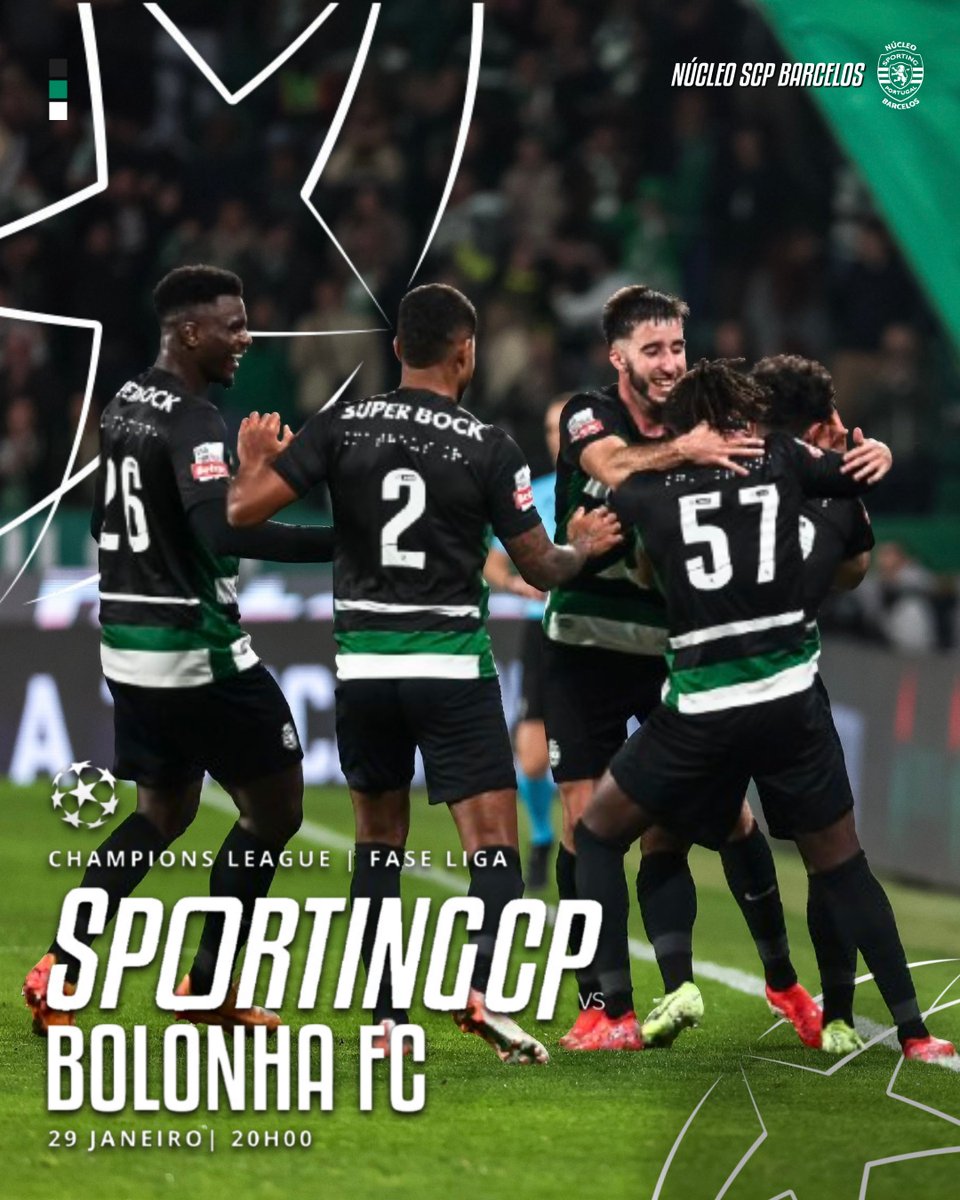 nucleo_scp_bcl's tweet photo. 🔜 @ChampionsLeague
🆚 @BolognaFC1909en ▪️📅 Quarta ▪️⏱ 20h
#SCPBFC #SportingCP #NúcleoSCPBarcelos https://t.co/bNl7JxOHhx