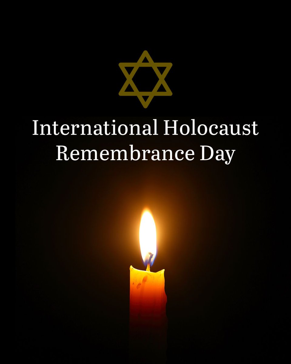 TimHoustonNS's tweet photo. Today marks Holocaust Remembrance Day and the 80th anniversary of the liberation of Auschwitz. We remember the millions of innocent Jewish men, women, and children who were murdered, and recommit to fighting anti-Semitism in all its forms. https://t.co/TyZbRSeFJA
