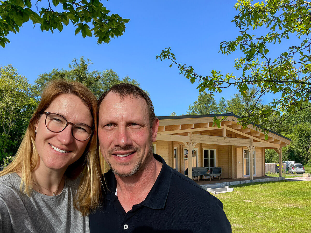 quickgarden's tweet photo. Our clients envisioned a rental oasis &amp; their potential retirement home one day. Kathrin and Andreas visited one of our reference houses to see the model that stood out on our website, and it was love at first sight! https://t.co/lZaxEvusFy https://t.co/6Bxhccsgfs