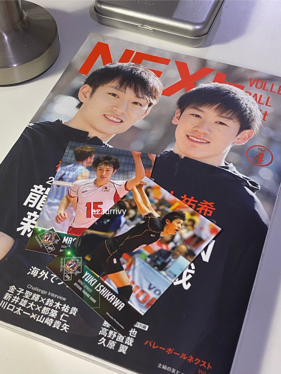 azzurrivy's tweet photo. INA ONLY giveaway! 🏐✨

prize:
❤️ NEXt volleyball vol 4 + tc yuki ishikawa &amp; masahiro yanagida
❤️ ran takahashi 2021 trading cards

rules:
- like &amp; RT (attach ss)
- optional! if u follow @podiumsitter u get 1 additional entry ^^
- reply which prize do u want! 🎁

close: 31/01 https://t.co/IYfFYcDZ9M