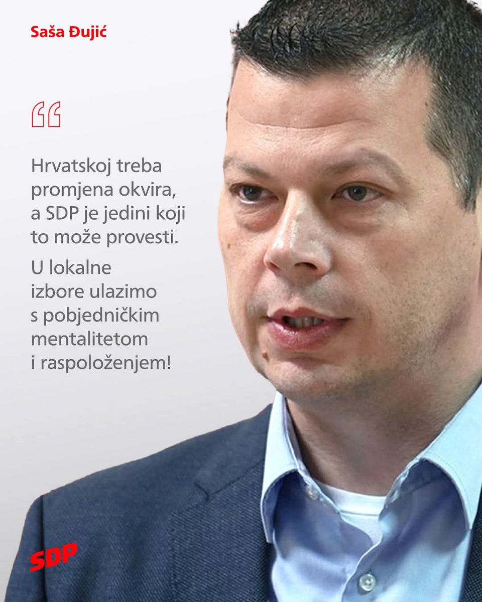 Rast rejtinga SDP-a potvrda je da građani prepoznaju naše politike i smjer koji nudimo. Uz zajednički rad i pobjednički mentalitet, spremni smo donijeti promjene koje Hrvatska treba!