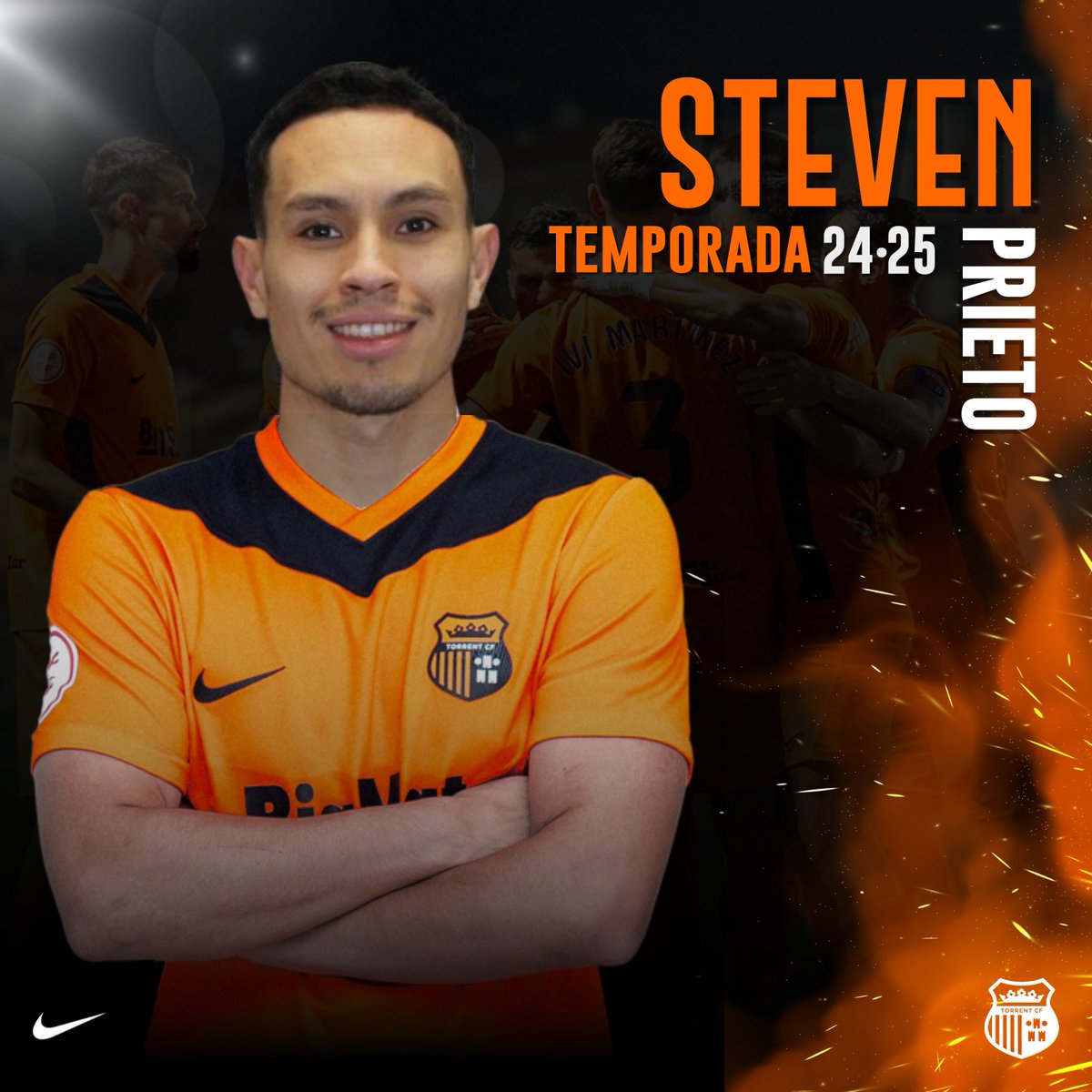 Steven Prieto, nuevo jugador del Torrent CF, procedente de la UD Llanera.

El delantero formado en las canteras de Real Sporting, Real Oviedo, Futbol Club Barcelona y RCD Espanyol e internacional por España hasta la selección Sub-17 llega a San Gregorio.