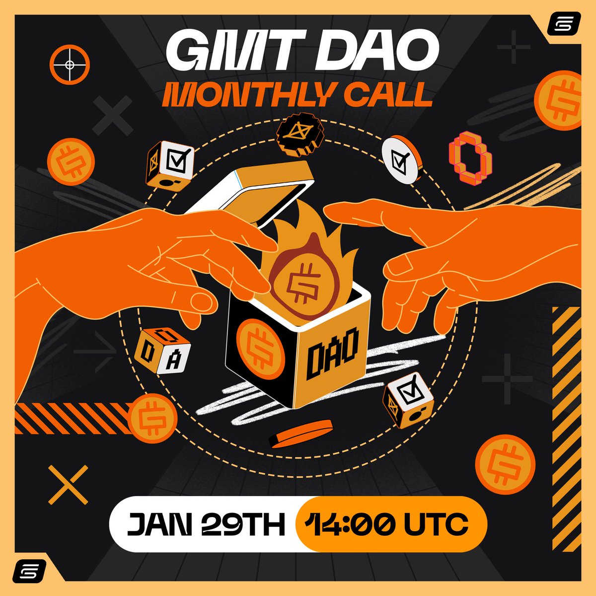 📢 DAO is the community! Community is the DAO!

It’s about time to join together and discuss about the GMT DAO and try your chance to win 500 $GMT (5x100).

🎙️Join us on Wednesday to discuss the latest votes, changes and directions of the DAO.  

📅 January 29, 2 PM UTC  

📌