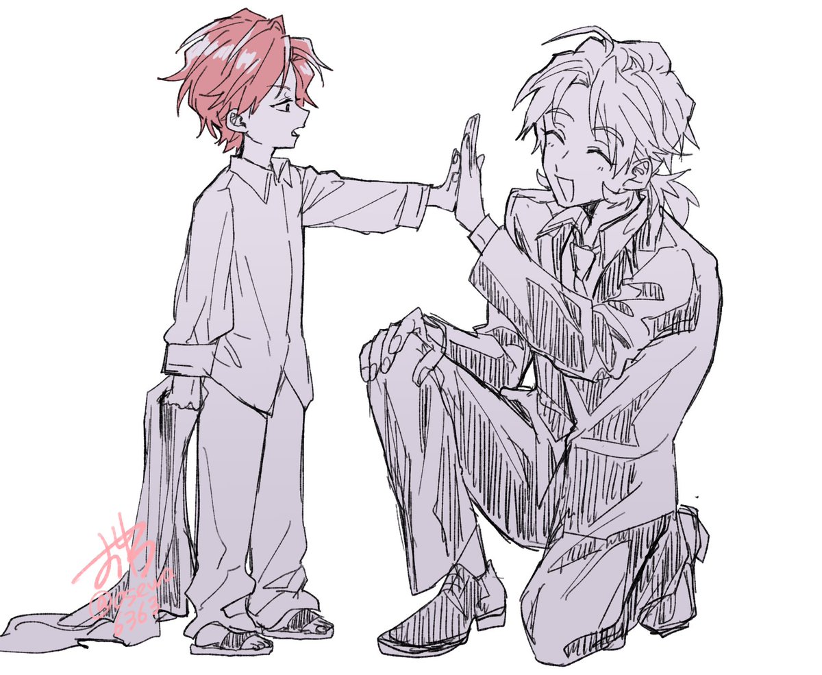 おまけらくがき☺️
デルト伯爵とヒルスマンとハンス