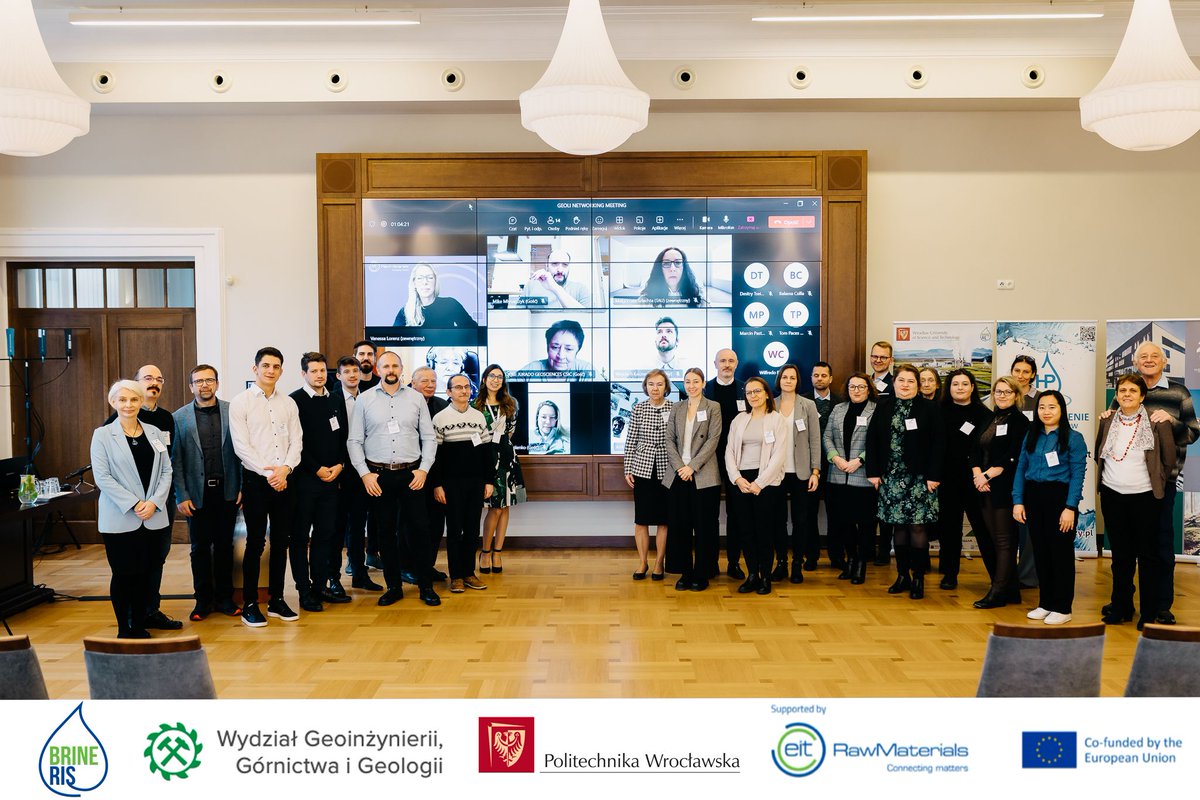 BrineRIS_'s tweet photo. The Geothermal Lithium Networking Event was a success! 🌍🔋 50+ participants, keynotes on geothermal brines, and a fascinating debate on lithium recovery. Thanks to all speakers &amp; attendees! 🙌 Materials coming soon: https://t.co/ZhiWi7QeaA
 #Geothermal #Lithium #Sustainability https://t.co/aSIVmxPbak