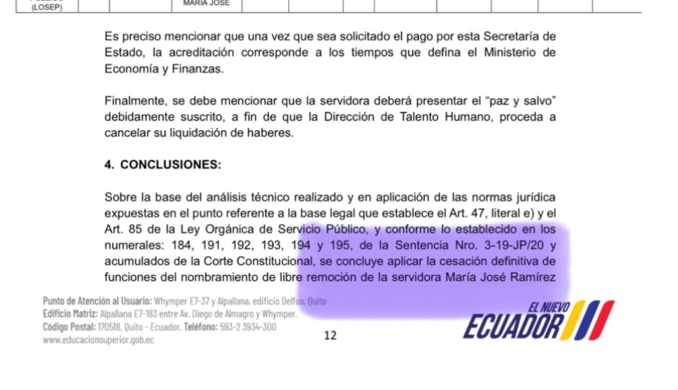 Drwandradee's tweet photo. 🚨ABUSOS EN LA SENECYT|| controlada por DIANA JÁCOME se VIOLAN derechos de personas en situación de vulnerabilidad con enfermedades catastróficas y los funcionarios directivos se amparan en la amistad que tienen con la EX asesora y hoy candidata a la asamblea de Mr. Daniel Noboa ADN🧵
1) Ma. José Ramírez fue despedida en periodo de lactancia y con diagnóstico de enfermedad catastrófica, todo por reclamar el porqué la amiga íntima de Jácome Julia Palma  @Lulapalma1 no cumple con su horario y trabajo y hoy incluso asigna a personal para que participe en su campaña electoral. 
2) Esta emitió un informe al director de la @EduSuperiorEc César Vásquez @cesarvasquez_ec y con base en este, es despedida a pesar de su condición de doble vulnerabilidad. Violando también su derecho al debido proceso. Generando con ello el pago de la protección económica. Pero dañando su hoja de vida y afectándola psicológicamente por daño moral. 
3) En la institución los funcionarios y empleados viven condicionados por los altos funcionarios colocados por Jácome y los abusos que se comenten prevalidos en la amistad con ella. En días recientes se ha producido otro despido a otra persona con vulnerabilidad. 
4) Hoy tendrá lugar la reinstalación de la audiencia de la AP que patrocinamos pues no se trata de dinero sino de derechos; y de combatir el abuso fundado en relaciones de poder. 
5) Se ha denunciado que también se están utilizando recursos públicos en la campaña de la candidata a asambleísta de @Adnecuadorok…
#YaBasta #NoboaNuncaMás 
#NadieEstáSobreLaLey