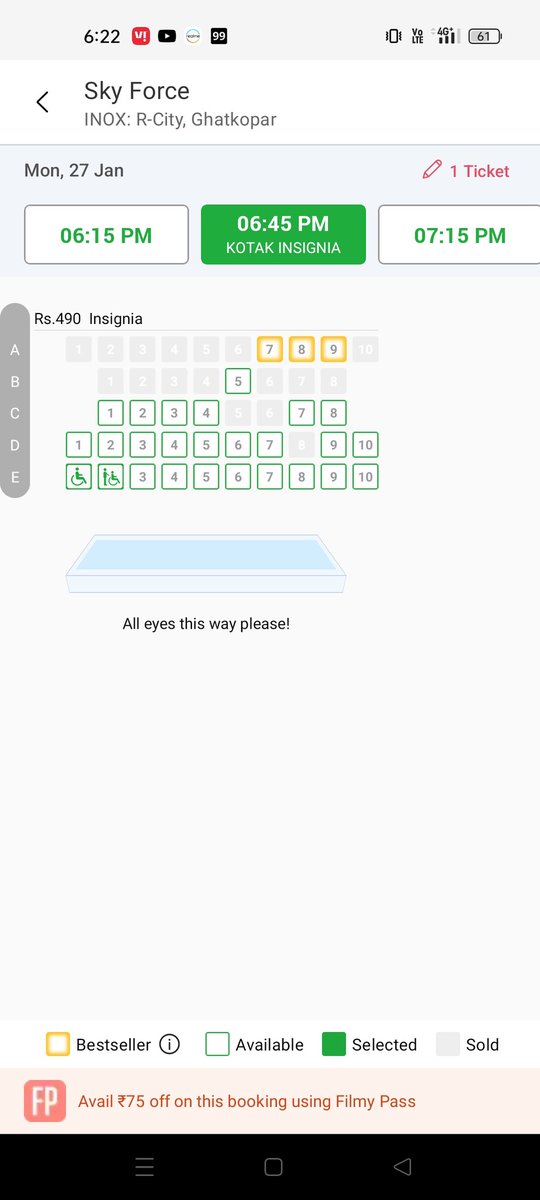 StanceAKki's tweet photo. 85 remaining shows are FFs in Delhi + Mumbai 🔥🔥

#SkyForce #AkshayKumar #skyforcetakeoff

https://t.co/EsPi9alNyL