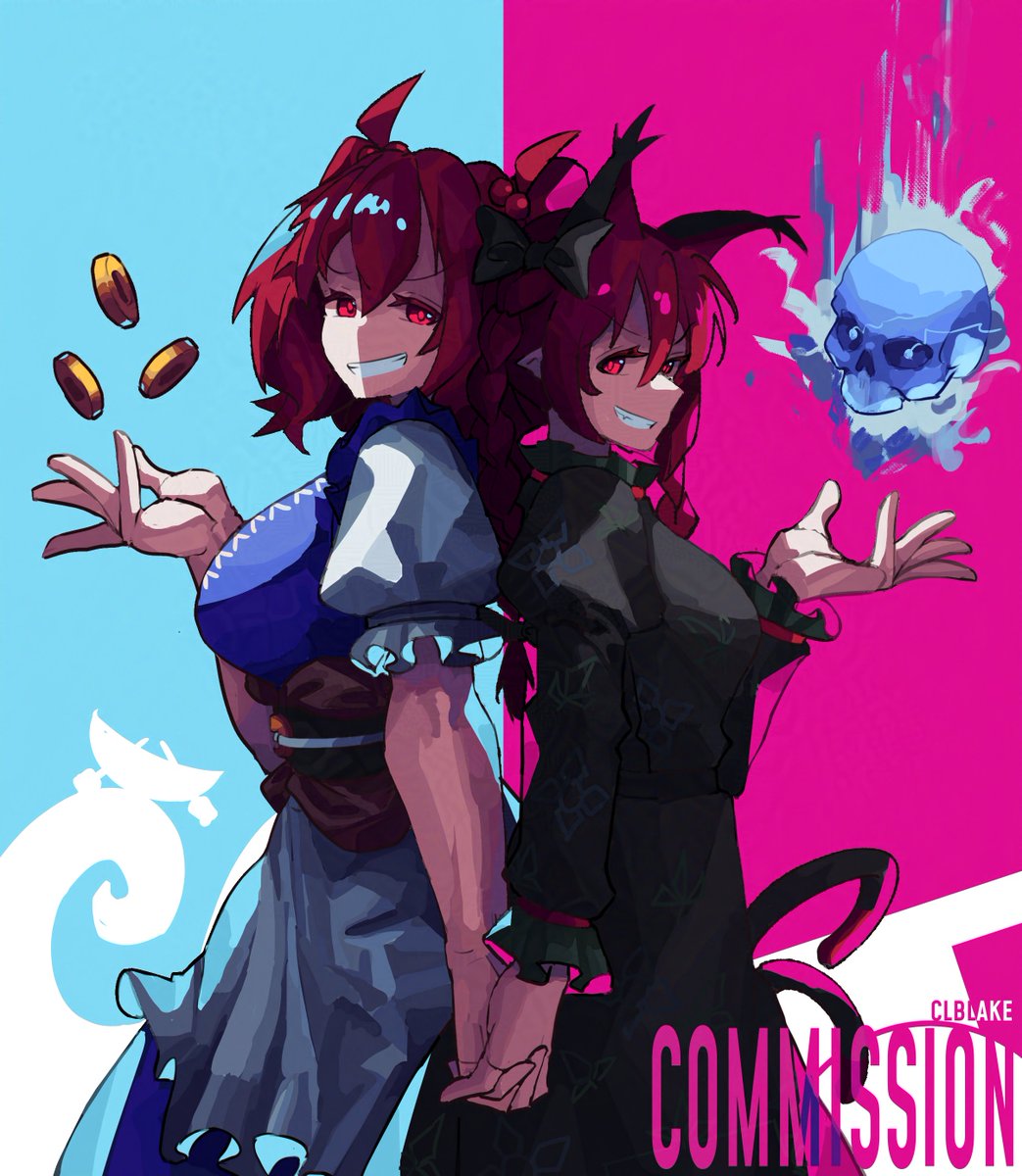 corporalblake's tweet image. Komachi &amp;amp; Rin comm for @kzgkzg_ 🫡