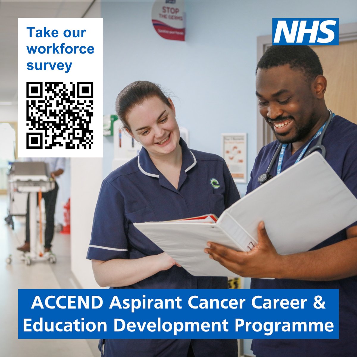 Help build a more skilled cancer care workforce in Devon, Cornwall and the IoS by filling in the ACCEND Workforce Survey.
It will evaluate the ACCEND learning programme, identify education and training needs and shape workforce capability strategy.
See tinyurl.com/bdv8ew28