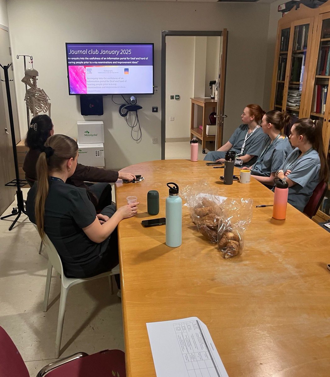 Our first journal club of 2025 📚

We discussed a very interesting article about the usefulness of an information portal for deaf and hard of hearing patients prior to X-ray examinations. 

Special thanks to Emer for presenting! 

#materradiology #CPD