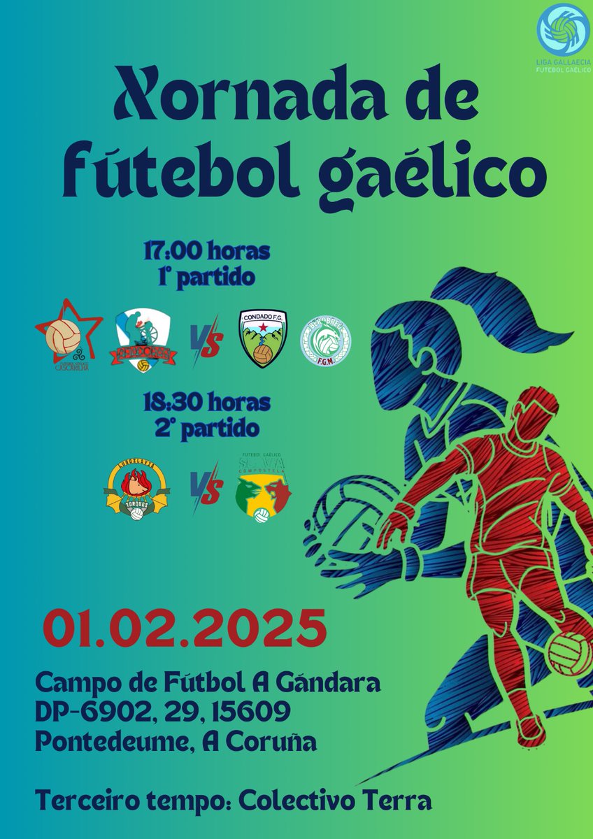 Começamos a semana co anúncio da penúltima jornada desta 1ª rolda da Liga Gallaecia