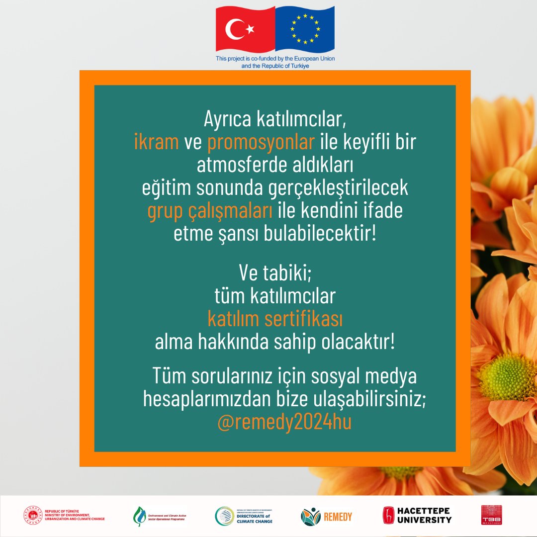 #REMEDY kapsamında iklim konulu eğitimler başlıyor!

<a href="/AnemonHotels/">Anemon Hotels</a> Ordu'da 3 Şubat 2025 tarihinde saat 09:00'da buluşalım!

#ordumerkez #Ordu #hacettepe  #iklim #iklimkrizi