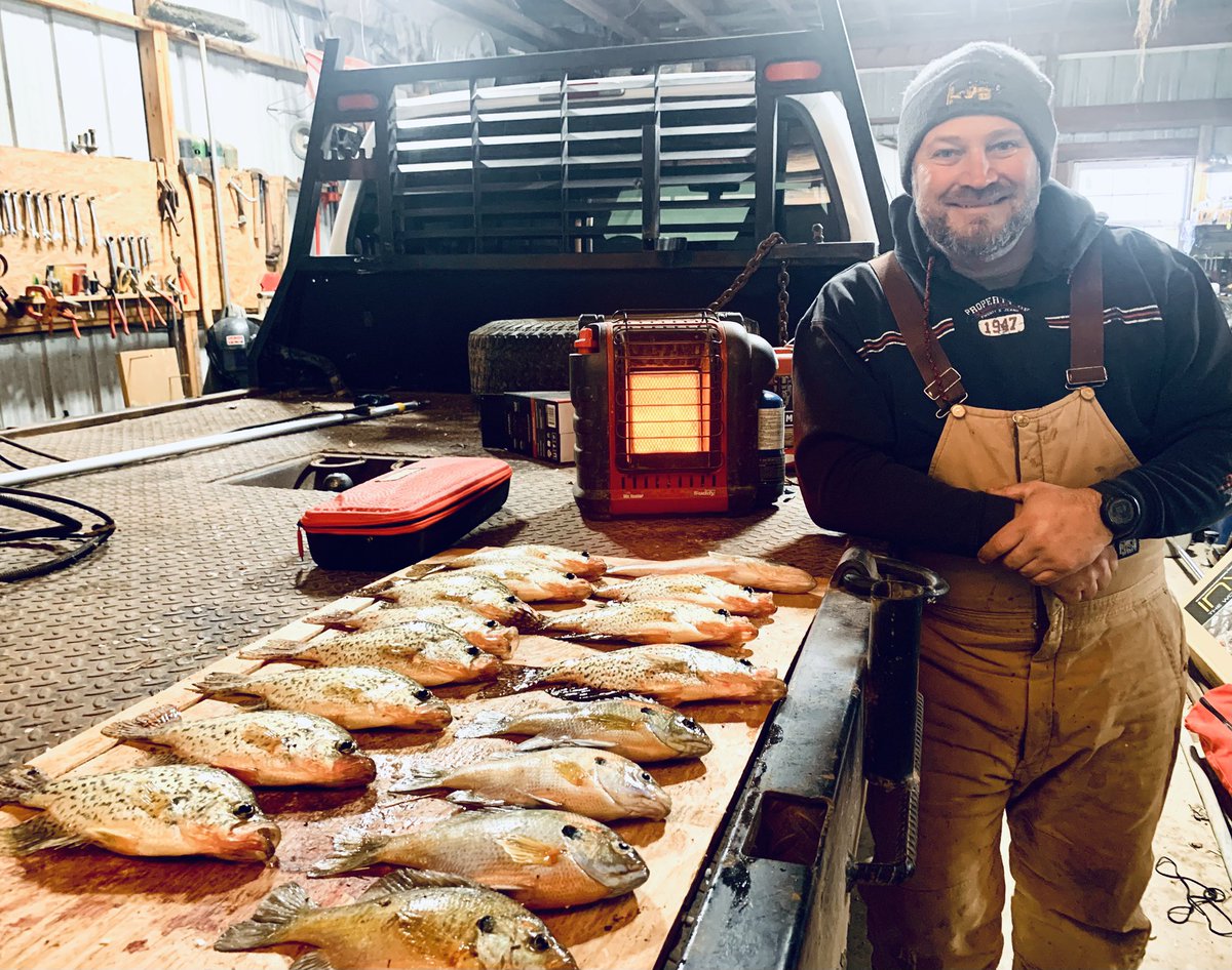 With a looming warm front, our farewell to ice 🧊 season produced plenty of smiles and fish 🐟