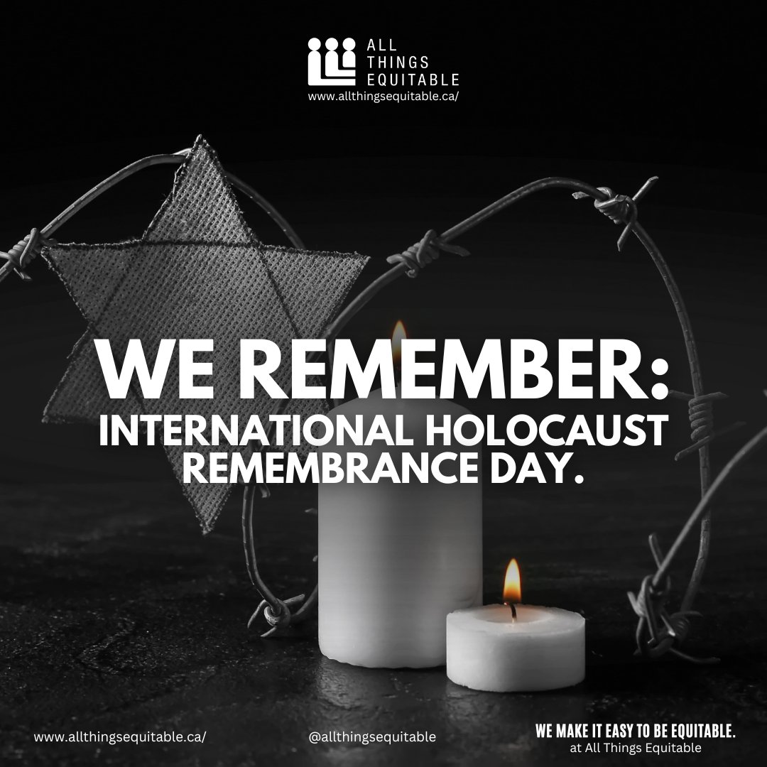JB_Equitable's tweet photo. 🕯️ We Remember. We Reflect. We Educate. 🕯️

Today, on #HolocaustRemembranceDay, we honor the six million Jews &amp; countless others lost in the Holocaust. Education is key to combating antisemitism &amp; building a future rooted in compassion &amp; equity.

#NeverForget #EducationForEquity https://t.co/piAvXN68vs