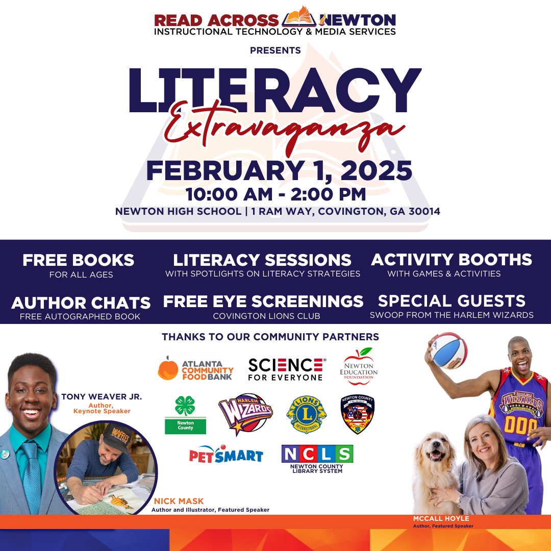 🎉 THIS Saturday, Feb 1st: Literacy Extravaganza! 📚 Free books, fun activities, and incredible guests like Tony Weaver Jr. &amp; Nick Mask! Don’t miss out! #LiteracyFun #LiteracyExtravaganza #SpiritPrideExcellence

Register here: literacyextravaganza2024.sched.com