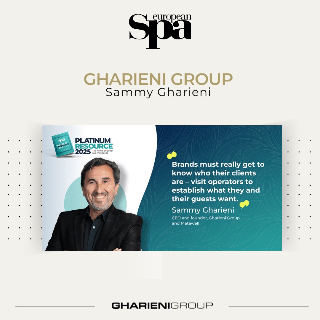 Thoughts on touchless wellness? 💭 

Let’s hear from a true pioneer in this space—our very own Sammy Gharieni, Founder &amp; CEO, who has been featured in the European Spa Platinum Resource 2024.

👉 issuu.com/europeanspamag…
