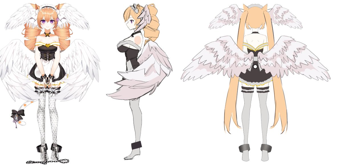 sylatria's tweet photo. ⋆ৎ˚⟡˖ VTuber Reference Sheet ˖⟡˚౨⋆
I'm Sylatria, your angelic neko maid! I promise I'll take care of you~ 🎀
This is P2 of 4 of my ref. sheets. 💛 I'm an ASMRtist and gamer~ 💐
❀ Ref. Sheet: @Cawang117
❀ Model Art: @icebox46
❀ Rigger: @DevilishNu
❀ #Vtubers #TriArt https://t.co/41k4bz0YRi