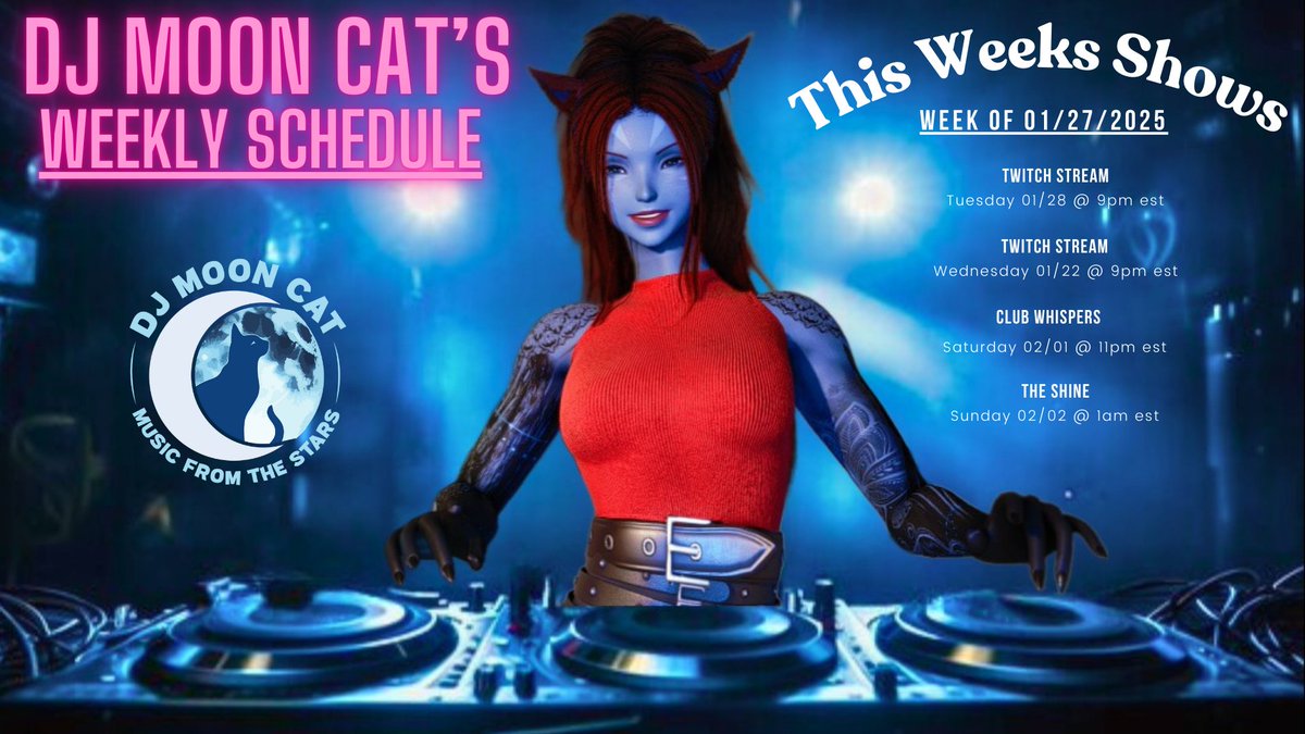 Good morning Everyone, here is this week's schedule, going to be an easy relaxed week so far 💙