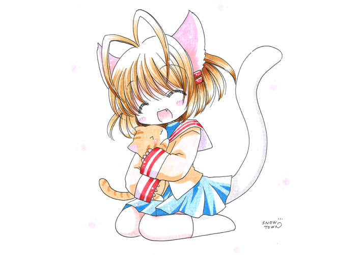 CLANNADの古河渚
＃猫の日