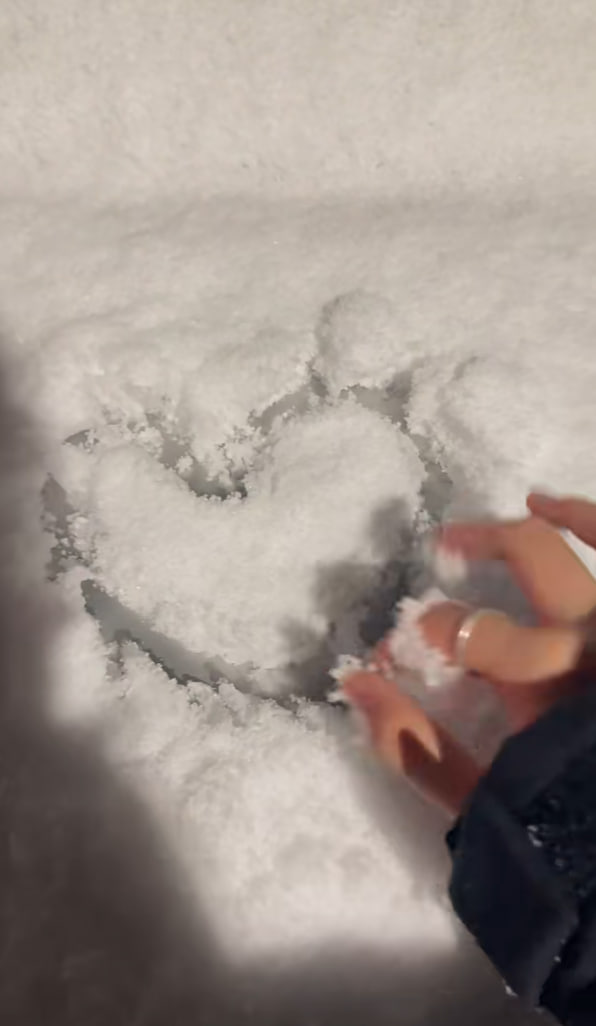夜の雪はいっそう静かで美しいです。
一面の雪はすべて夢の色を持っています🌷