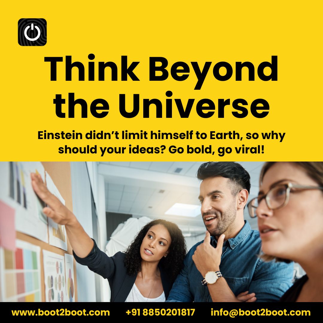 boot2boot2022's tweet photo. π§ Channeling Einsteinβs brilliance into marketing! π€π‘
.
Connect us for more!
.
+91 8850201817
.
https://t.co/h1WOpNPqdi
.
info@boot2boot.com
.
https://t.co/wCQRoq8WFB
.
#Boot2Boot #DigitalMarketing #MarketingGenius #CreativeEnergy #RelativityInMarketing #explore https://t.co/LXJjhli6ky