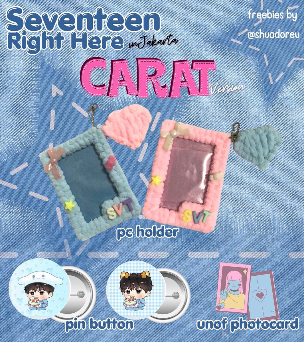 shuadoreu's tweet photo. 🩵RT &amp; Like are appreciated🩵

🩵Freebies SEVENTEEN Right Here in Jakarta🩵

by @shuadoreu 

🗓 : 8-9 Feb (day 1 &amp; 2) 
🏟 : JIS
⏰ : TBA

How to claim :
🩵Find me &amp; say “pacar shua” if u see me😊👉🏻👈🏻
🩵Open for trade 4 Feb Only (Lotte avenue)

#SVT_RIGHT_HERE_IN_JAKARTA https://t.co/rZiFeb5D1A