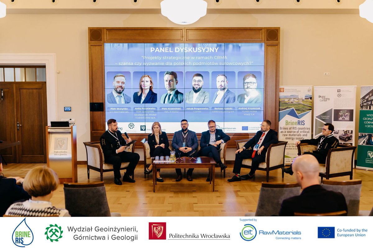 BrineRIS_'s tweet photo. BrineRIS at the 3rd Business Breakfast with EIT RawMaterials!🌟
Over 100 participants joined us in Wrocław to discuss BrineRIS's goals &amp; achievements. Proud to co-organize and foster collaborations! Thanks to all for the productive discussions! 🚀 #BrineRIS #EITRawMaterials https://t.co/aSGRaNQCxp