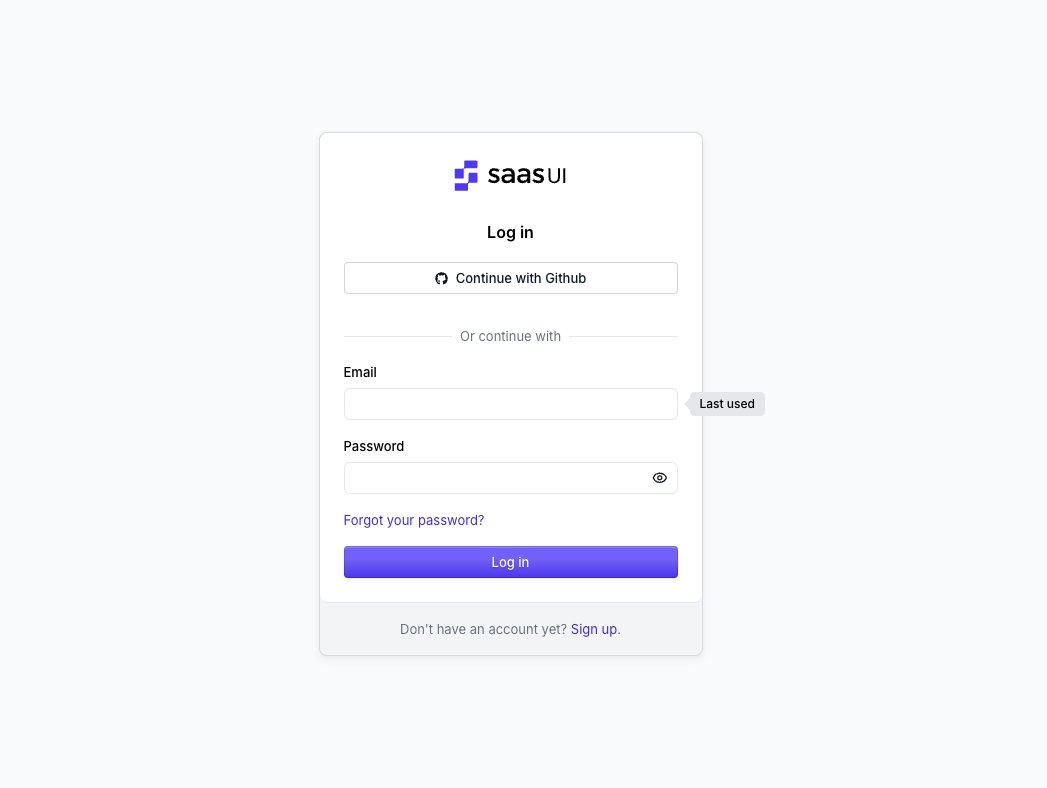 eelcodotdev's tweet image. New auth screens with @better_auth in @saas_js v3.