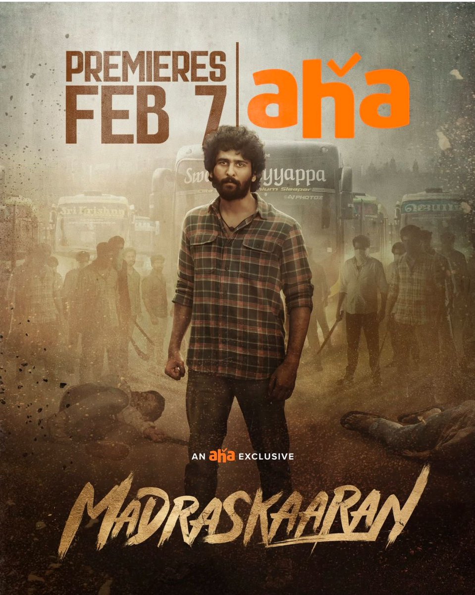 srproductions_official (@sr_pro_offl) on Twitter photo That's an 'Aha' update! #Madraskaaran premieres from Feb 7, only on <a href="/ahatamil/">aha Tamil</a>. 💥
#MadraskaaranOnaha
Produced by:<a href="/SR_PRO_OFFL/">srproductions_official</a>
A <a href="/SamCSmusic/">𝐒𝐀𝐌 𝐂 𝐒</a> Musical
Directed by : <a href="/vaali_mohandas/">வாலி மோகன் தாஸ்</a>
<a href="/ShaneNigam1/">Shane Nigam</a> <a href="/KalaiActor/">Kalaiyarasan</a> <a href="/IamNiharikaK/">Niharika Konidela</a> <a href="/Aishwaryadutta6/">Aishwaryaa dutta</a>
#Karunas <a href="/vaali_mohandas/">வாலி மோகன் தாஸ்</a> #actor_sharan That's an 'Aha' update! #Madraskaaran premieres from Feb 7, only on <a href="/ahatamil/">aha Tamil</a>. 💥
#MadraskaaranOnaha
Produced by:<a href="/SR_PRO_OFFL/">srproductions_official</a>
A <a href="/SamCSmusic/">𝐒𝐀𝐌 𝐂 𝐒</a> Musical
Directed by : <a href="/vaali_mohandas/">வாலி மோகன் தாஸ்</a>
<a href="/ShaneNigam1/">Shane Nigam</a> <a href="/KalaiActor/">Kalaiyarasan</a> <a href="/IamNiharikaK/">Niharika Konidela</a> <a href="/Aishwaryadutta6/">Aishwaryaa dutta</a>
#Karunas <a href="/vaali_mohandas/">வாலி மோகன் தாஸ்</a> #actor_sharan