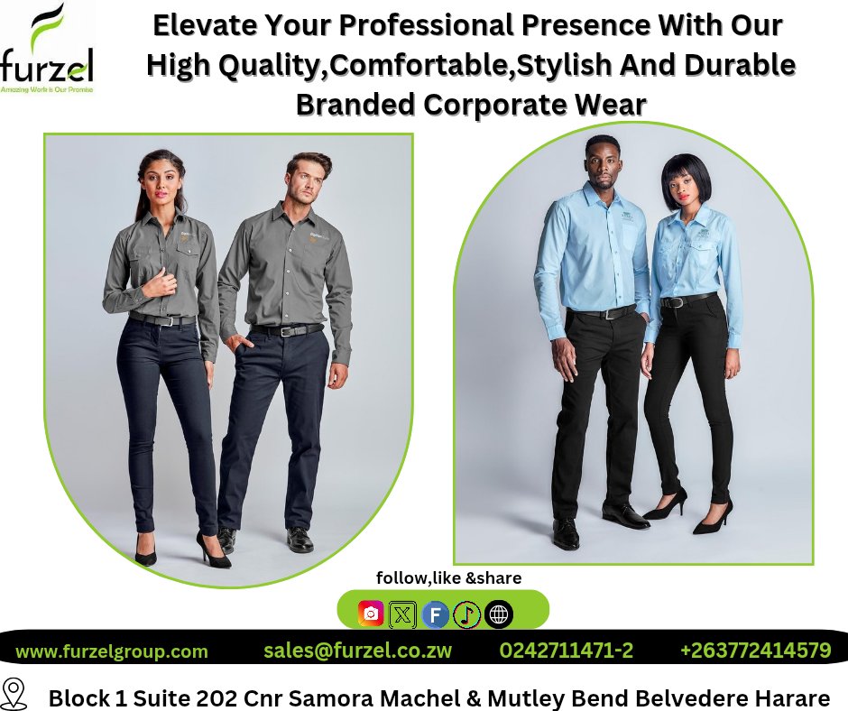 FURZEL4's tweet photo. Elevate Your Professional Presence With Our High Quality,Comfortable And Unique Branded Corporate Wear!!!!
#amazingworkisourpromise
#clothingmanufacturer
#corporatewear
#brandedapparel
#professionalstyle https://t.co/V09oPPrTVI