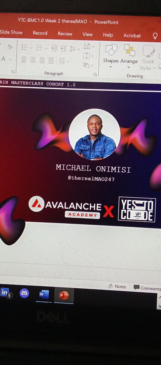 Week two presentation is cooked. <a href="/yestocode/">YESTOCODE</a> <a href="/avax/">Avalanche🔺</a>  

Are you ready?