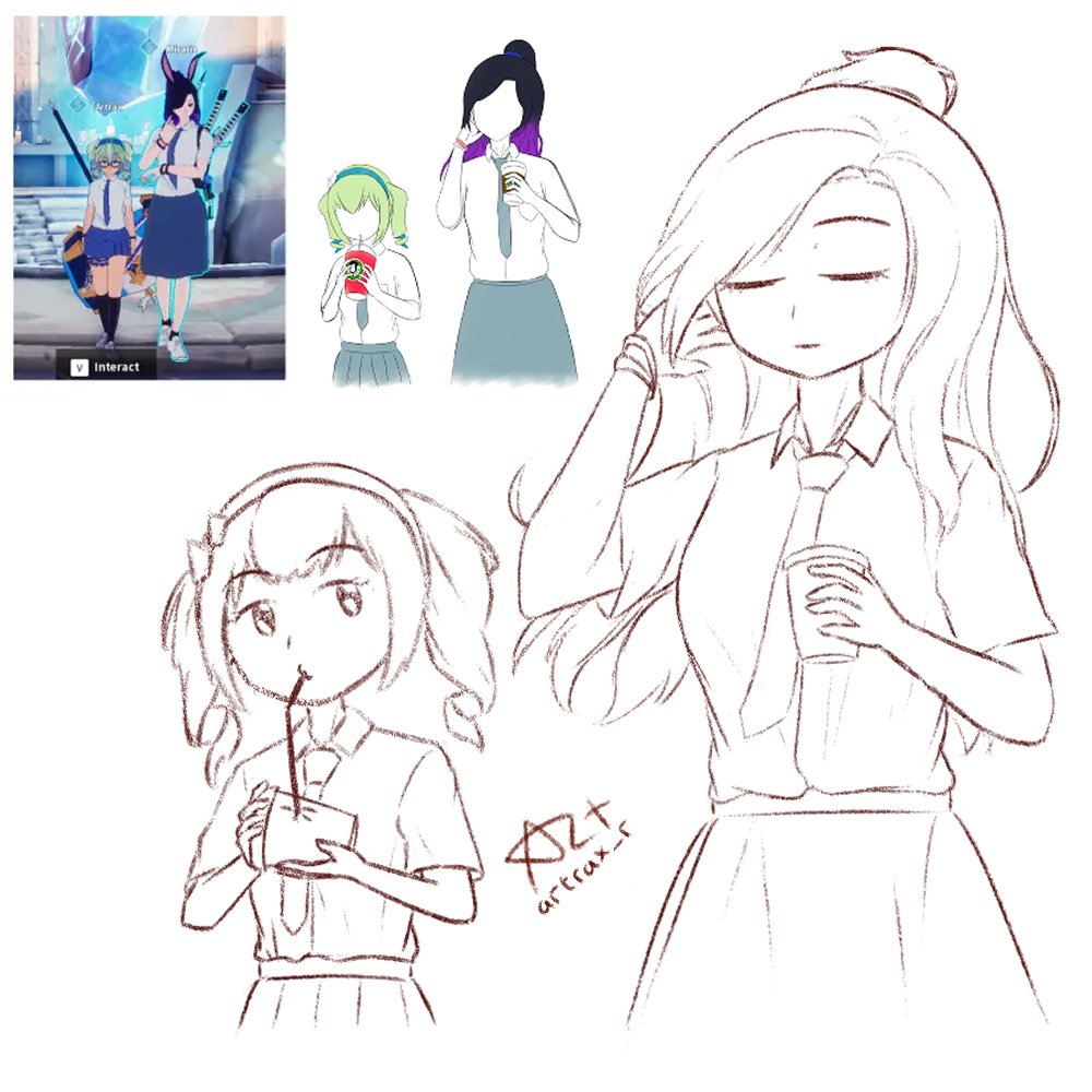 redraw sketch from 4 years ago 😂
#artraxart