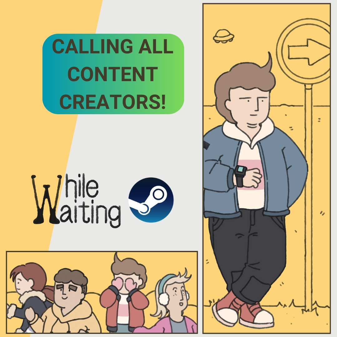 PlayOptillusion's tweet photo. While Waiting launches on Steam this February 5th! 🎉

If you'd like to showcase it on your Twitch or YouTube channel, join our Discord : https://t.co/OhT8hDoqIb
Ideally, we’re looking for creators with at least 500 followers on Twitch or 5,000 subscribers on YouTube. 😊 https://t.co/TfCfM2CNkR