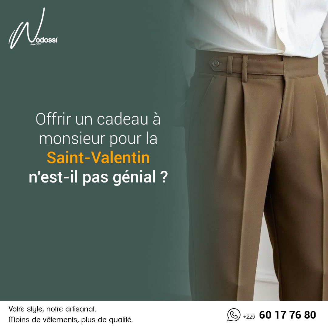 wodossi's tweet photo. 🔥 Quand l’élégance rencontre la générosité.
Pour la Saint-Valentin, Wodossi vous gâte avec une promotion exceptionnelle , 15% de sur tout les articles. 

Ne manquez pas cette chance d’ajouter du style à votre amour. 🌹

#SaintValentin #WodossiStyle https://t.co/43aH9AsgsW