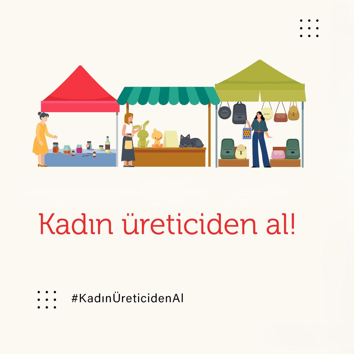 #KadınÜreticidenAl
#BuyFromFemaleProducers

Kadınların gelire erişimini artırmak ve kadın yoksulluğunu önlemek amacıyla bu hafta “Kadın Üreticiden Al!” diyerek harekete geçiyoruz! 

#KadınÜreticidenAl etiketi ile kampanyanın yaygınlaşmasını destekle!

📸 Instagram: @kadinisiorg