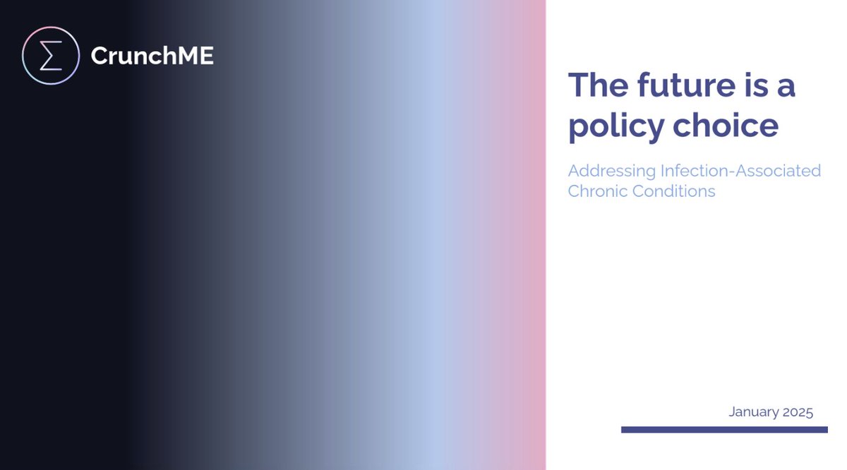 We are delighted to share our first CrunchME report, aimed primarily at policymakers 🙌

The Future is a Policy Choice - Addressing Infection Associated Chronic Conditions

This report has been led by <a href="/mildTin/">eIisa</a> and we're extremely grateful to her work on it.

🧵 1/n