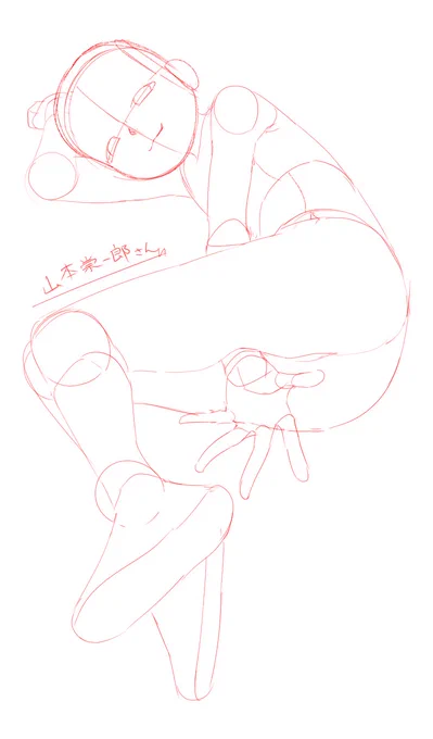 練習山本崇一朗さん絵上手すぎる…立体意識して描くのやっぱりおもしろいに 