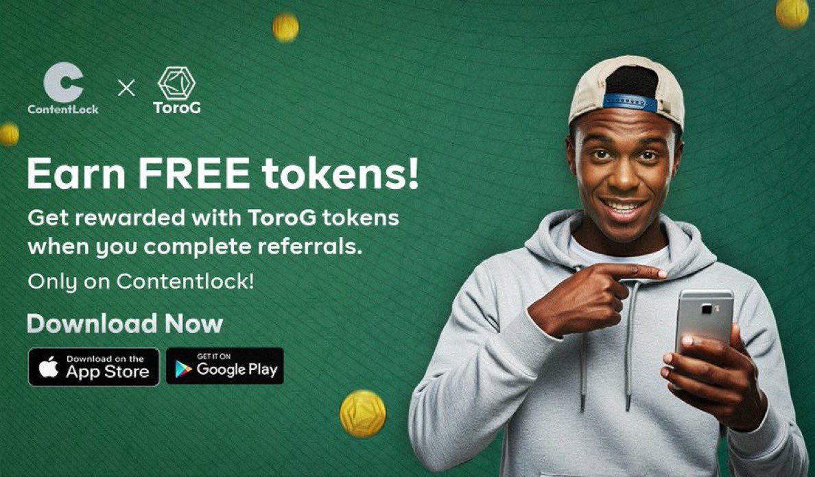 onuche1311's tweet image. Complete referrals and start stacking ToroG tokens powered by Toronet Blockchain @toronet . 🌟
📲 Download Now:
🔗 iOS: apps.apple.com/ng/app/content…
Don&apos;t miss out on this exciting opportunity! 💼✨
#ContentLock #ToronetBlockchain #CryptoRewards